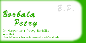 borbala petry business card