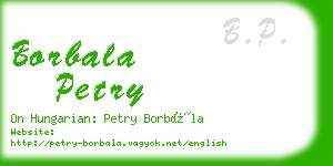 borbala petry business card